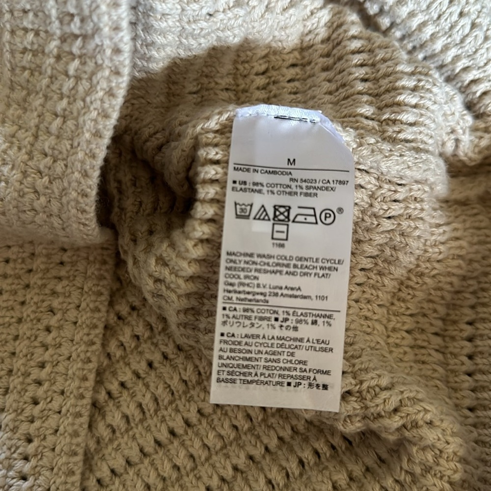 Sz M⭐️NWT Banana Republic Glen S 2023 Oyster Pearl Crochet Halter Cotton Dress - Picture 8 of 11